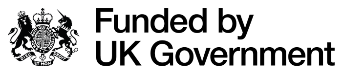 Logo for Funded by UK Government